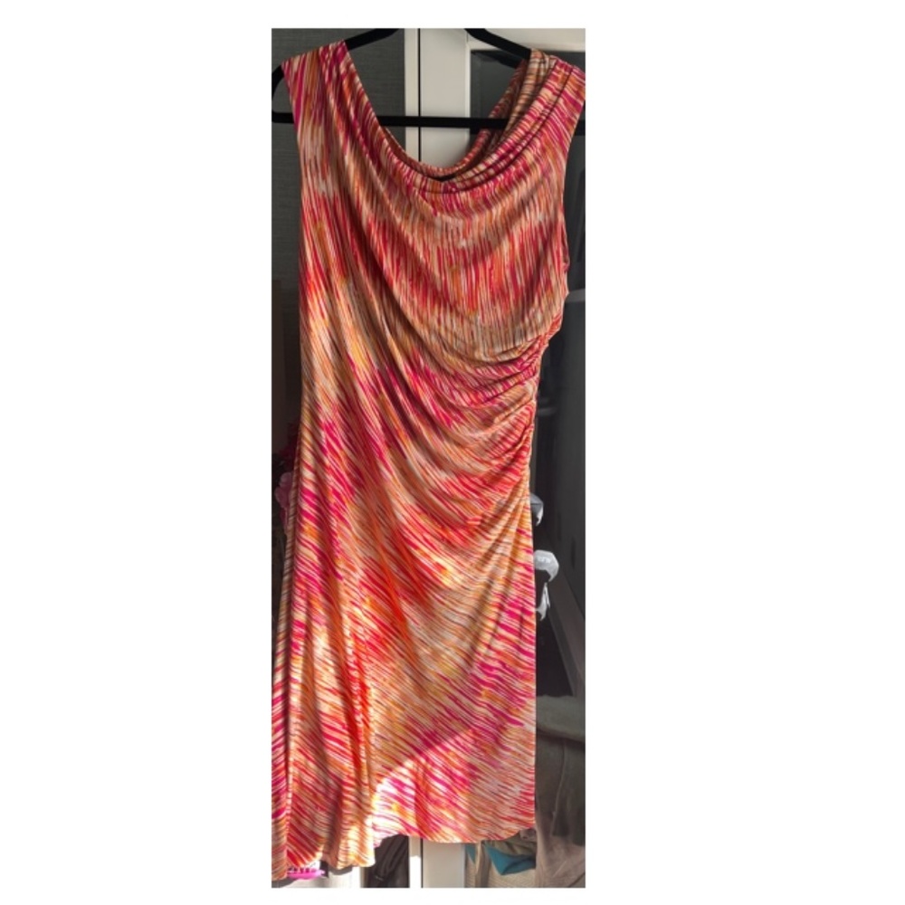 VINCE CAMUTO KNIT RUCHED WAIST DRESS